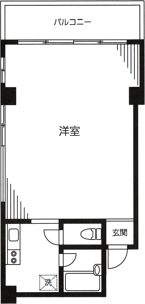 玉泉館II 201号室 図面
