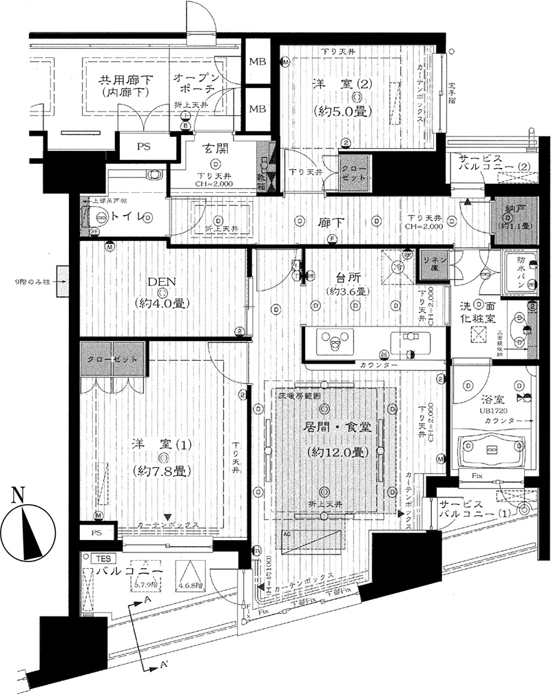 ヒルズ新宿御苑 図面